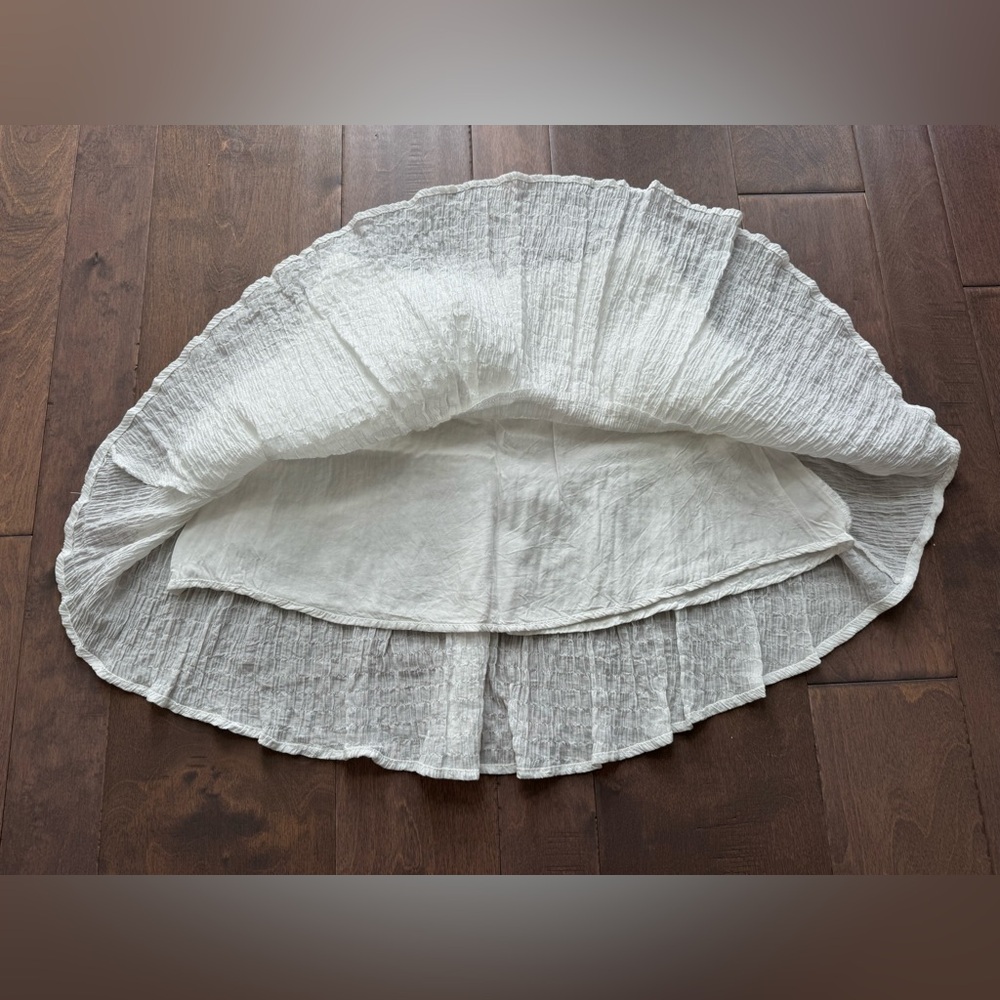Princess Polly White Ruched Ruffle Skirt - Picture 4 of 8